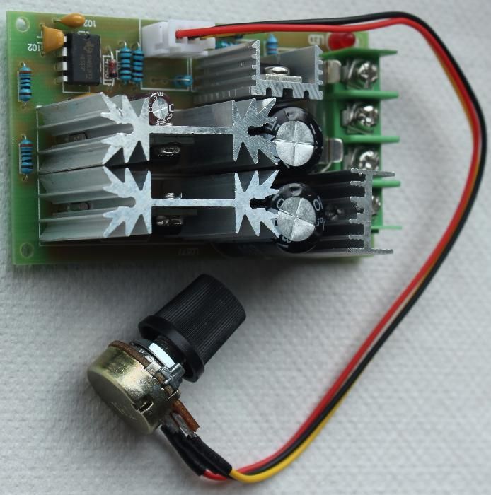 Regulator de turatie motor cc PWM 20A 10-60V - control regulat, NOU!