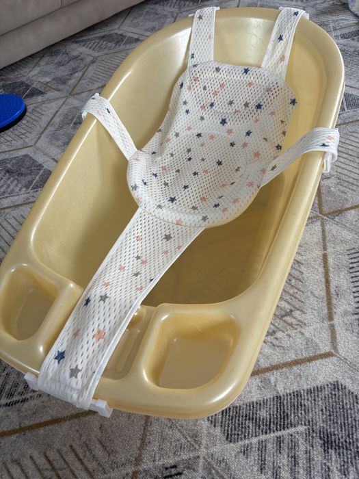 Детская ванночка с шезлонгом