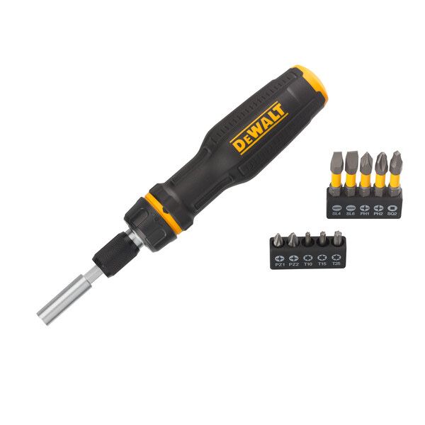 Комплект отвертка с битове DeWALT DWHT68001-0, 10 части