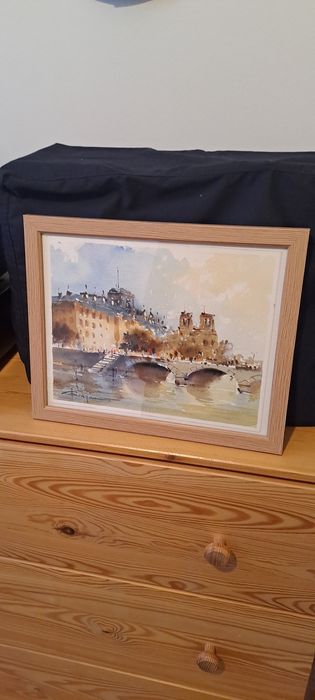 Pictura tablou acuarela Dragan Targoviste