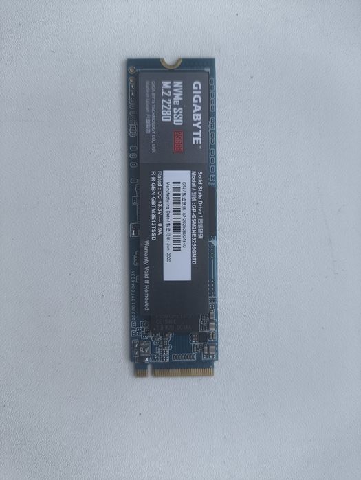 Ssd 256gb M.2 NVMe GIGABYTE