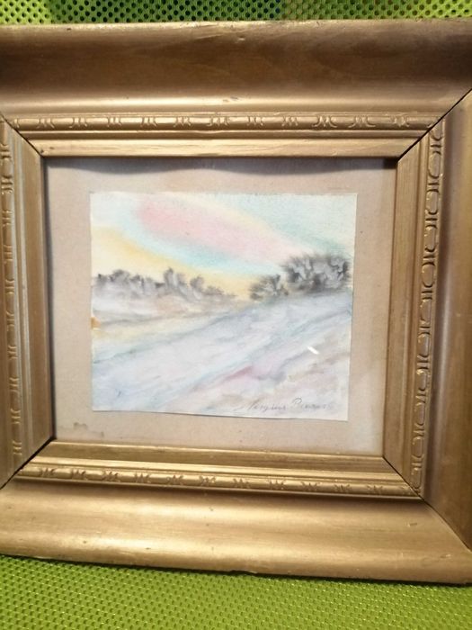 Pictură Acuarelă Sergius Pauser (1896-1970) - Original, Autentic