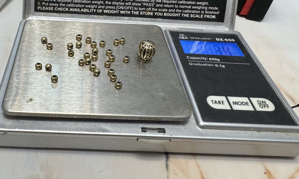 Vand bratara snur cu bile aur 14k