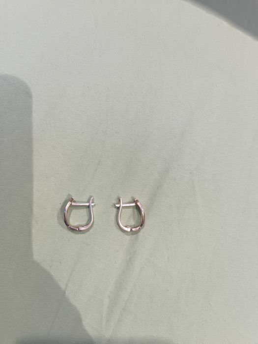 Сребърни дамски обеци