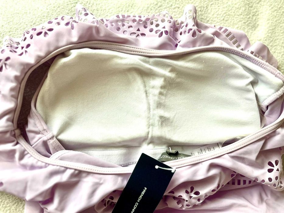 Costum de Baie Intreg Lila - Mov cu Volane, Nou cu Eticheta, French Connection (ASOS)