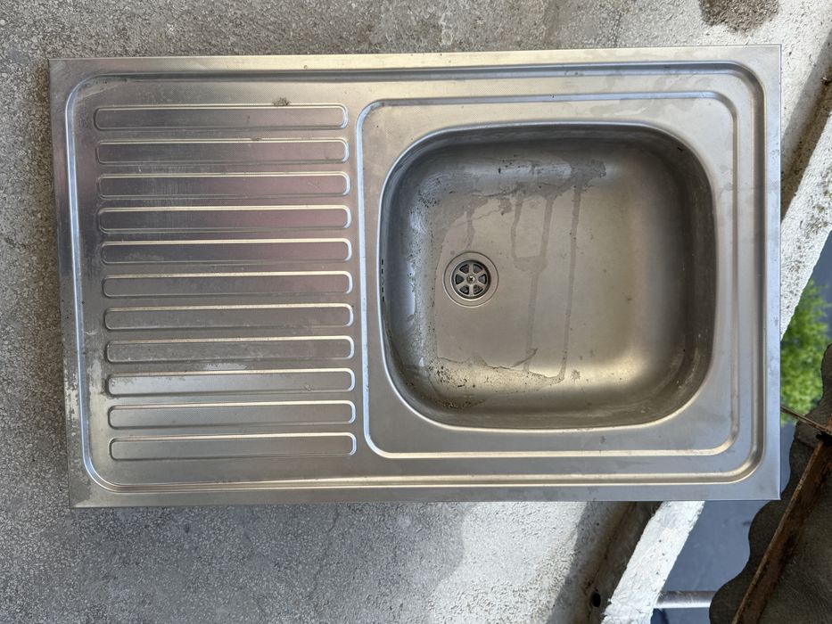 Vand chiuveta inox cu conducta scurgere