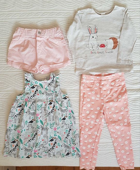 Дрешки за момиче, пролет/лято, размер 92- Okaidi, Reserved, H&M