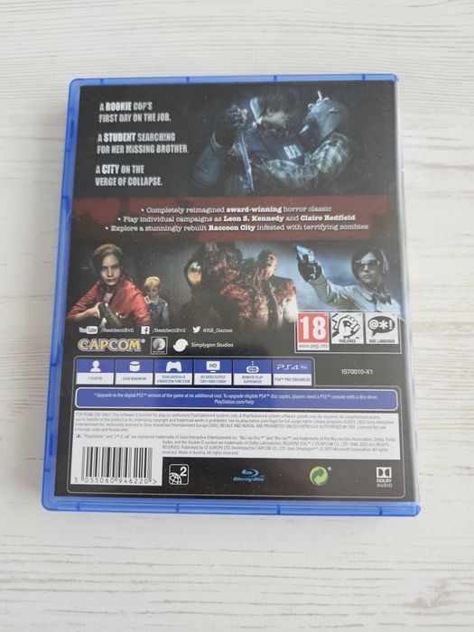 Resident evil 2 remake PS4