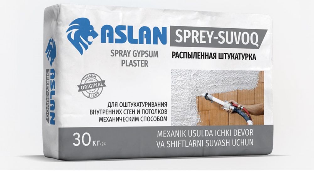 Aslan MP75 gips suvoq sprey suvoq mashinali suvoq 30kg