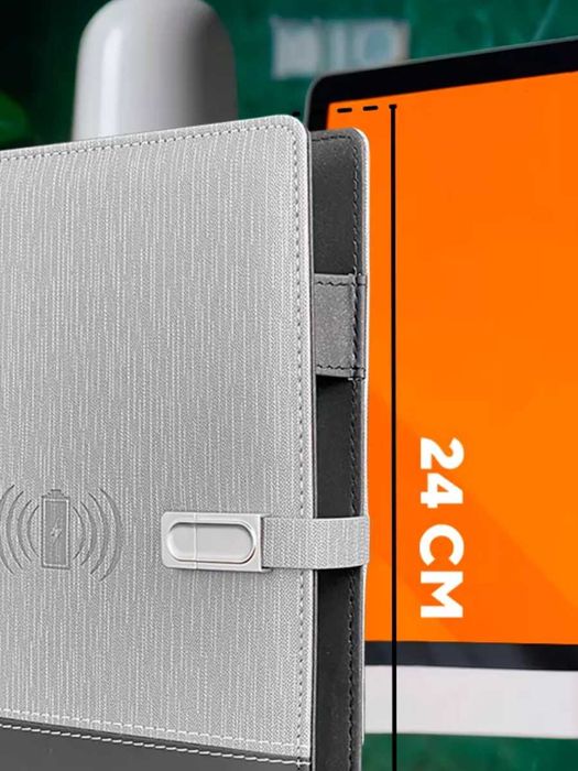 Ежедневник с флешкой 16GB и зарядкой — мужской подарок