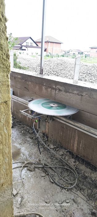 Carotare si taiere beton armat, taiere cu disc diamantat, demolari