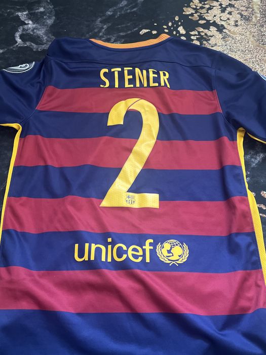 Tricou FC Barcelona 2015/2016 Home - Model Rar cu Dungi Orizontale