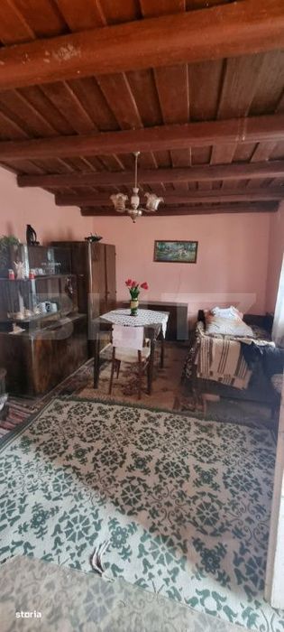 Casa cu doua corpuri,curte si gradina