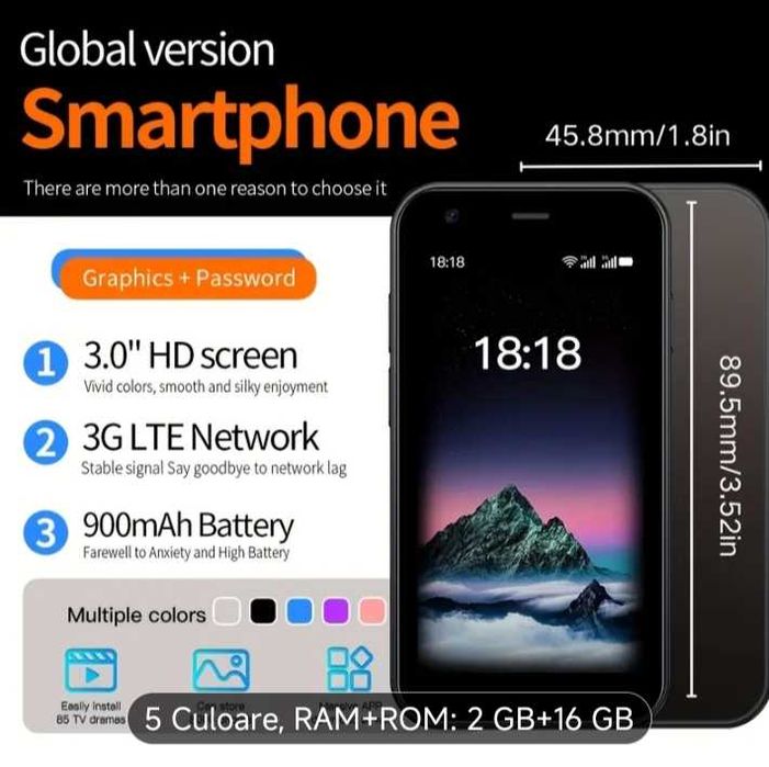Mini Telefoane mobile.