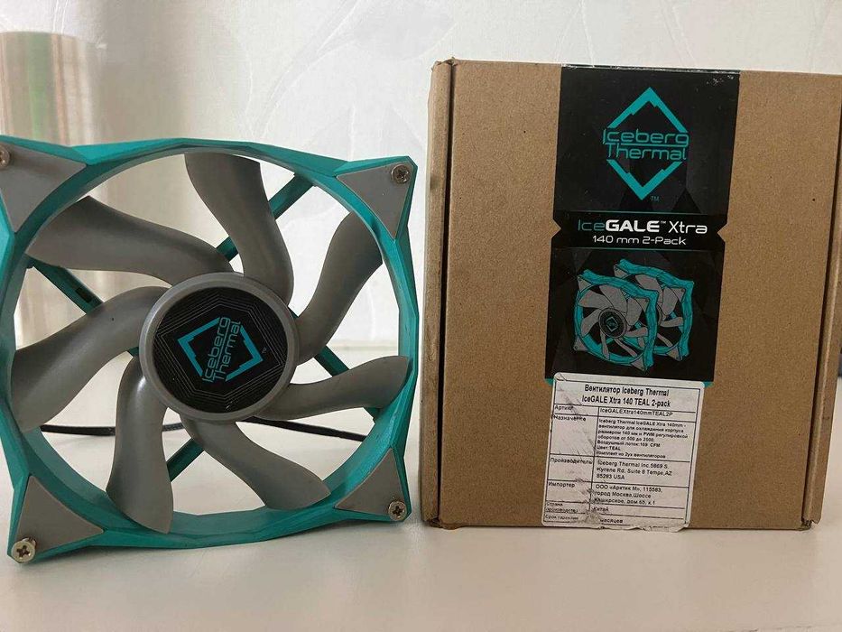 Вентилятор Iceberg Thermal IceGALE Xtra 140 мм TEAL