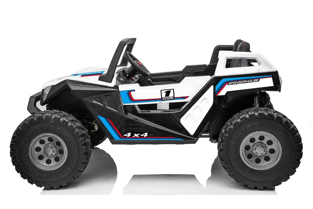 UTV electric pt copii Buggy Autokids 450W 24V 4x4 (sx1928-fast) Alb