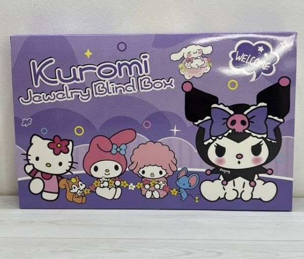 Голяма детска кутия Куроми с много аксесоари и бижута Kuromi Blind Box