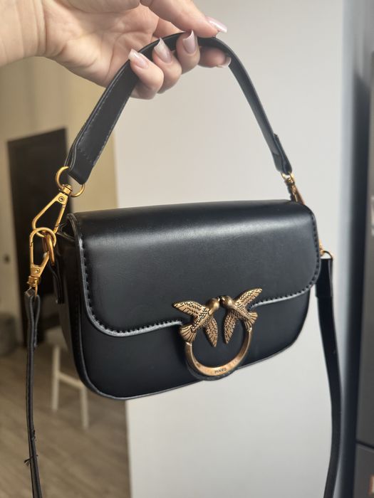 Geanta neagra imitatie de piele