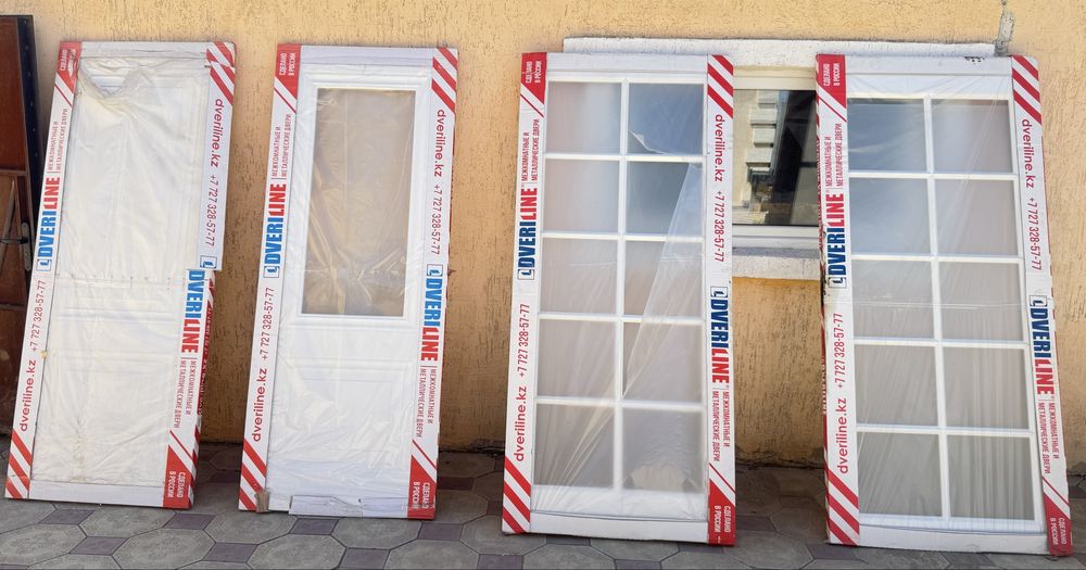 4 новые межкомнатные двери МДФ 200×80 см — продажа только комплектом