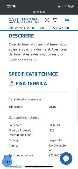 Candelabru lustra bec 2faze