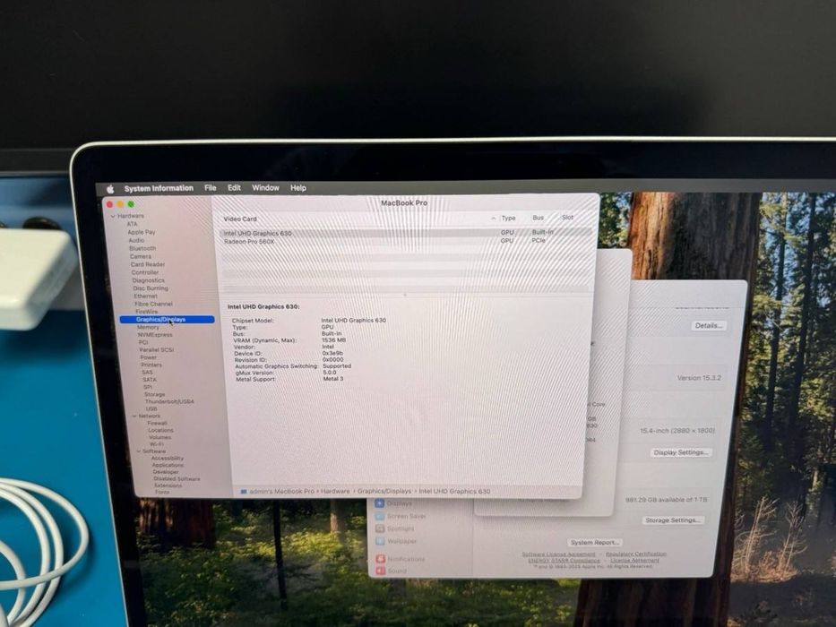 MacBook Pro 512 Gb i7 15 inch IDEAL