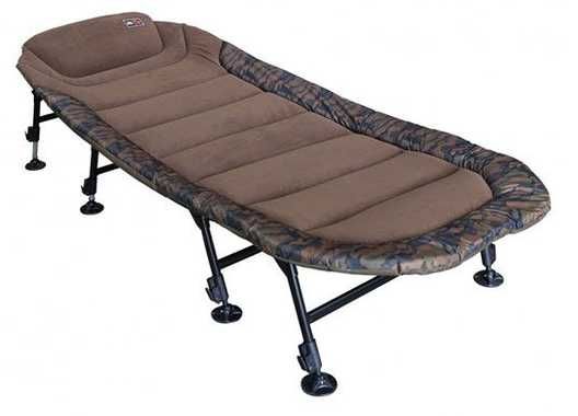 Pat pescuit la crap ZFISH CONDOR, 8 picioare, camuflaj maro, 203 x 85 cm