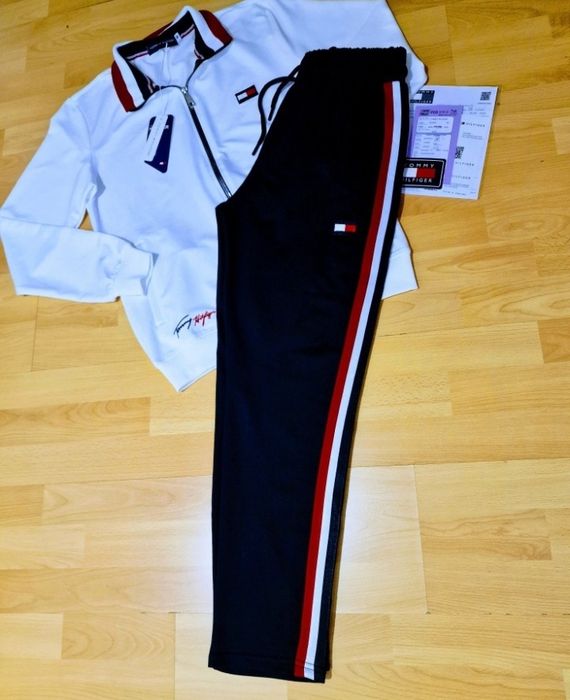 Trening bumbac TH,super model, feronerie metalica, logo brodat, pantaloni conici