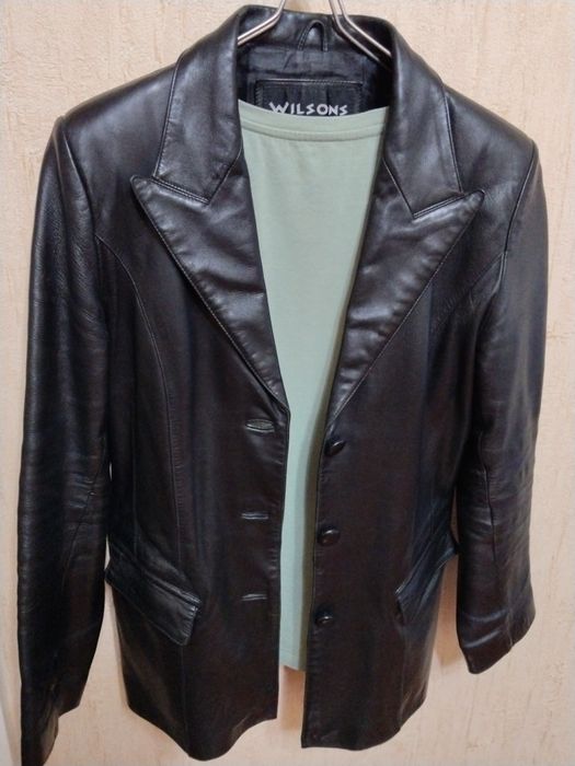 Пиджак-жакет кожаный женский