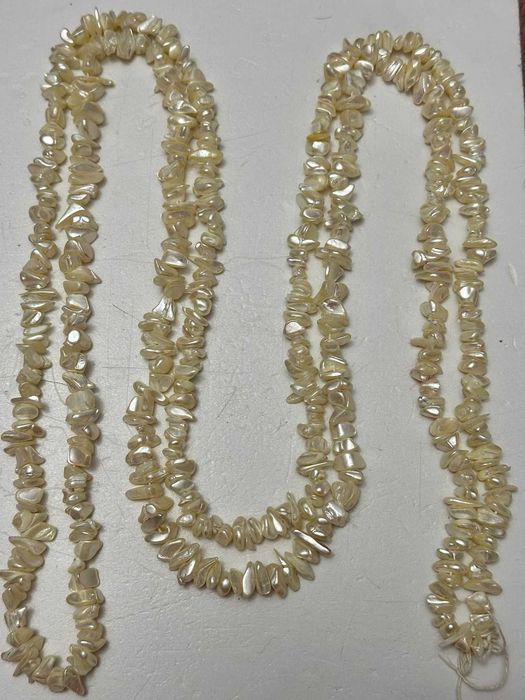 COLIER SIDEF SCOICA - Bucati Neregulate - 190cm - Margele - Vintage !