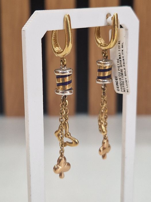 Cercei Aur 18k Greutate 8.27gr Garantie!#18292