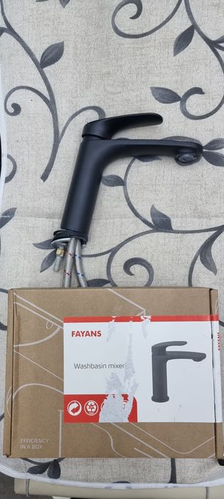 Смесител за умивалник FAYANS черен мат С ГАРАНЦИЯ