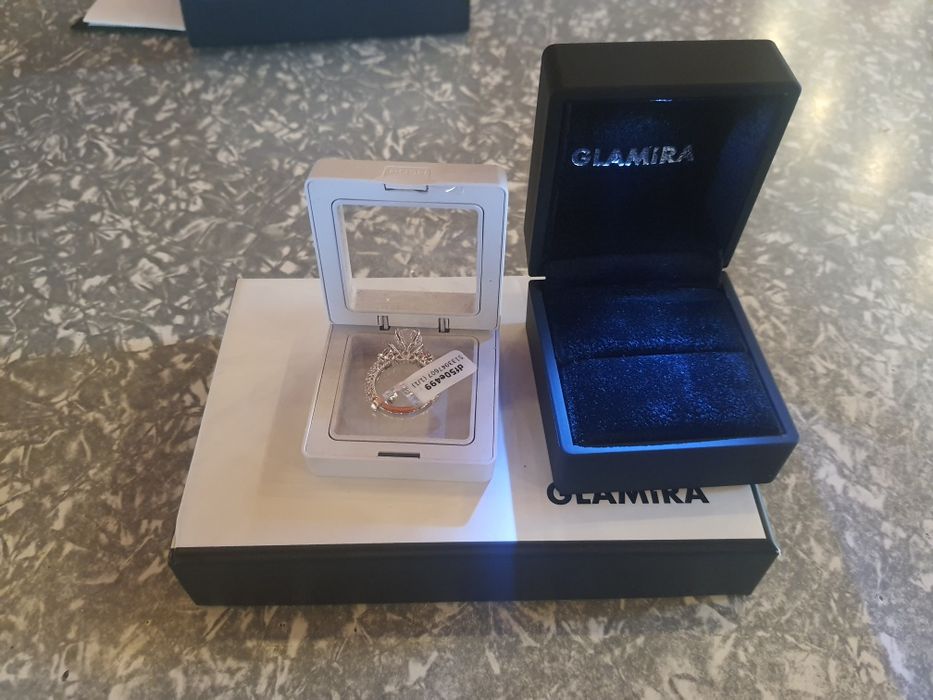 Inel Glamira aur alb