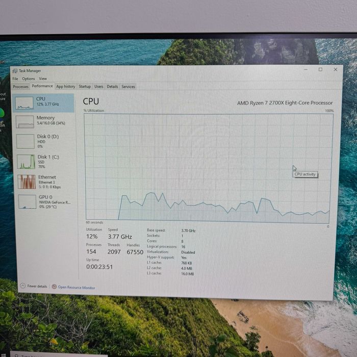 PC Gaming Ryzen 7 2700X RTX 2060 16GB RAM Zeus Amanet Vitan 4471