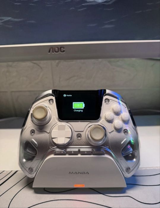 Controller wireless premium cu display interactiv & Hall Effect – compatibil PC / Switch / iOS / Android