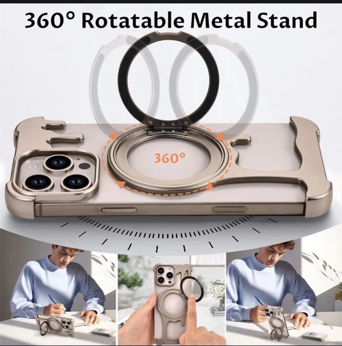 Металический чехол на iPhone 16 pro