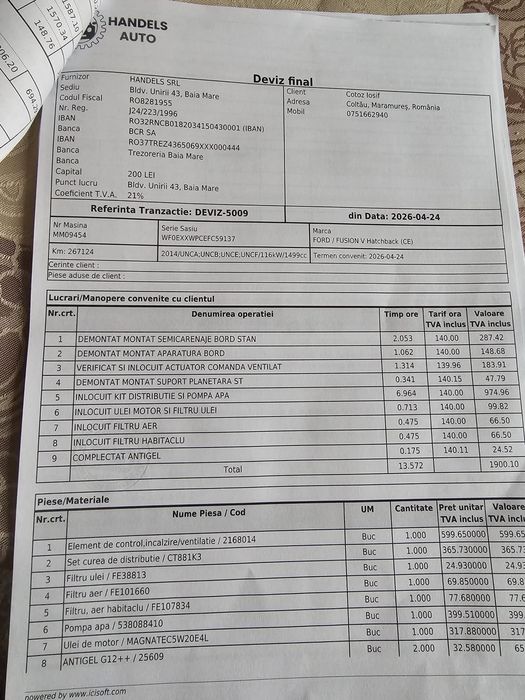 Ford Mondeo Mk5 1.5 benzina 2015