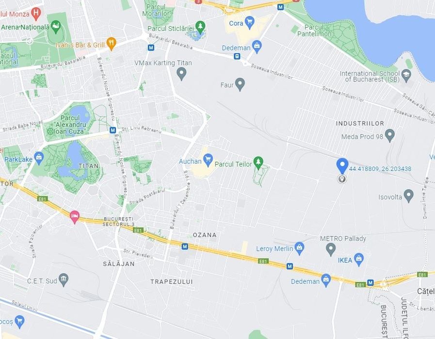 Închiriez teren metrou Teclu - Gura Arieșului, sector 3