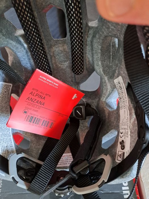 Casca ciclism Alpina Anzana adulti negru mat