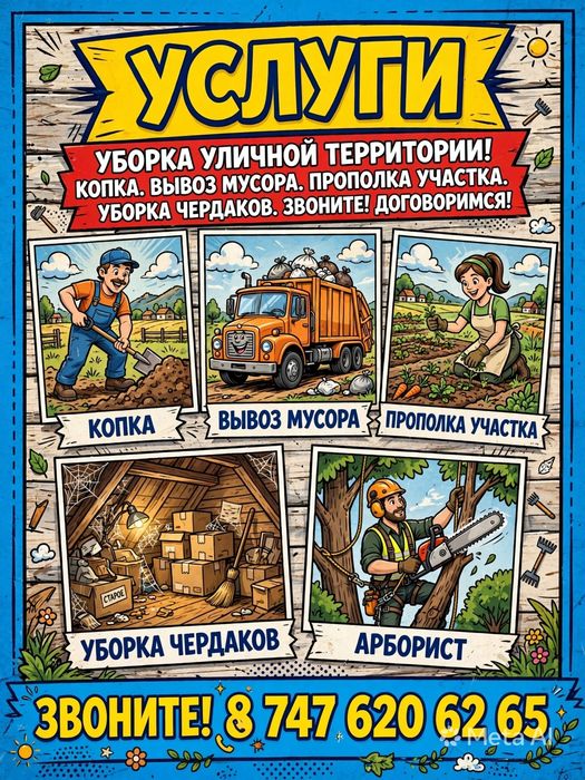 Уборка территорий в Алматы