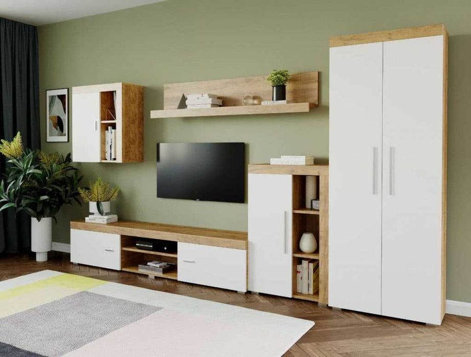 Mobila sufragerie-Living Milan C2 UNO Stejar