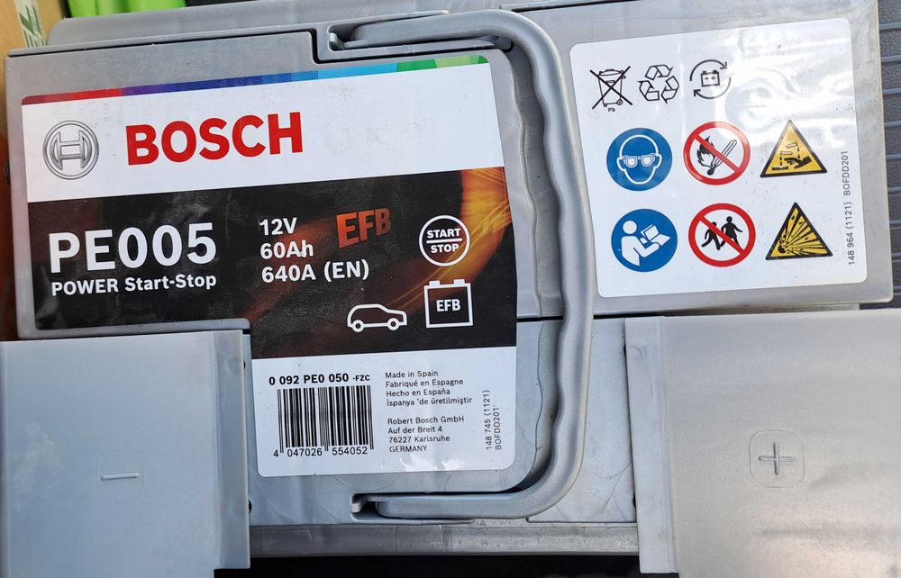 Нов акумулатор BOSCH PE005 POWER Start-Stop EFB 60Ah 640A
