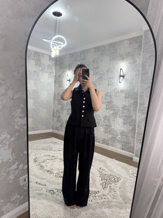 Чёрный жакет в стиле Zara