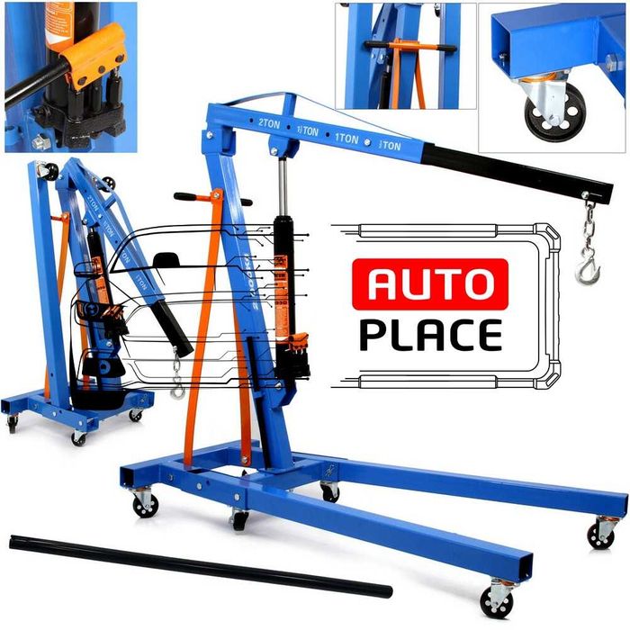 Хидравличен сгъваем кран за двигатели тип Жираф 2 тона САТА