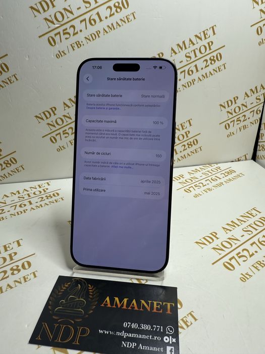 NDP Amanet Braila Iphone 16 Pro Max (53277)