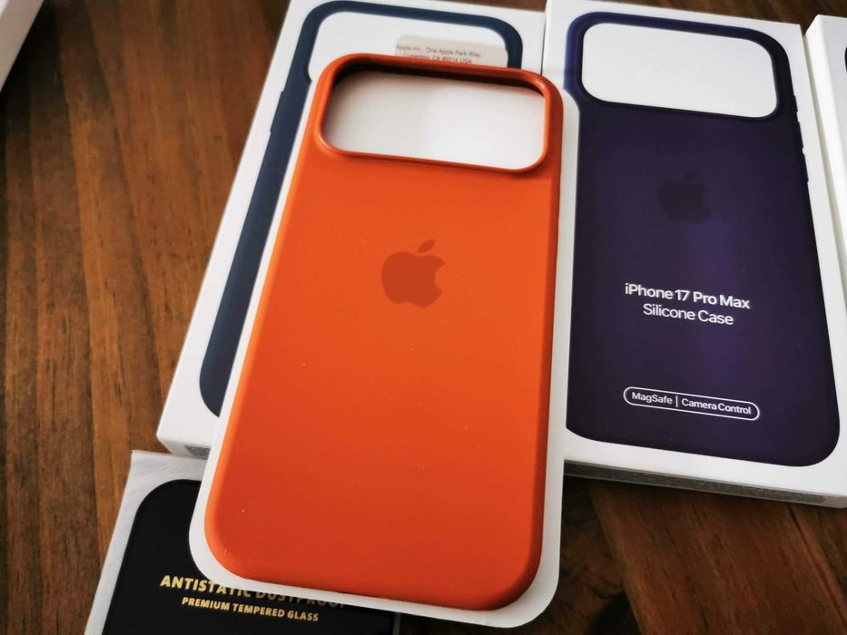 Husa silicon Magsafe + folie sticla ecran Iphone 17 / Air / Pro / MAx
