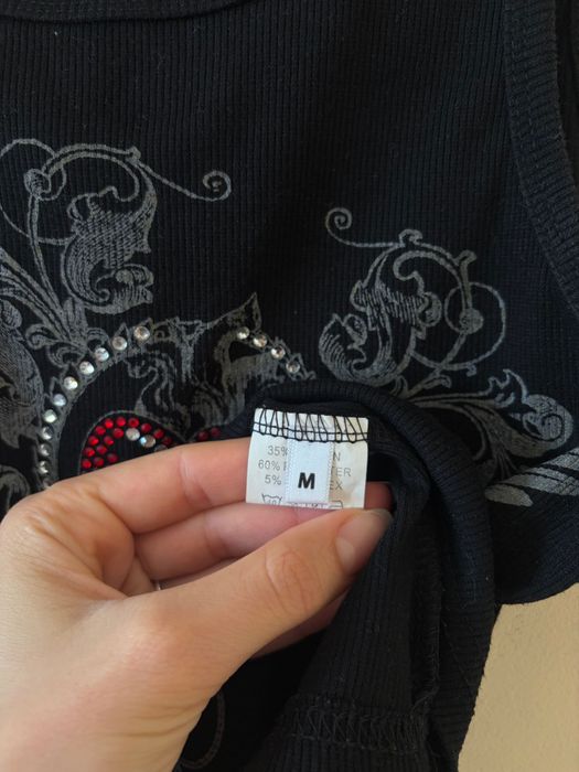 Y2K потник с камъчета