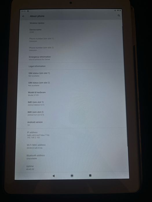 Tabletă YOTOPT X109 | 64GB | Android 10 | Husă+Tastatură+Mouse |