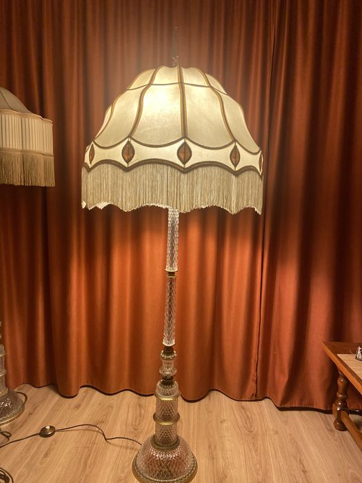Lampadar din cristal si bronz -180 cm / pret bucata