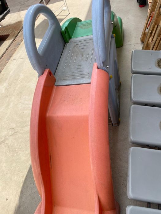 Tobogan din Plastic, cu Scări și Platformă, Lungime 4 m