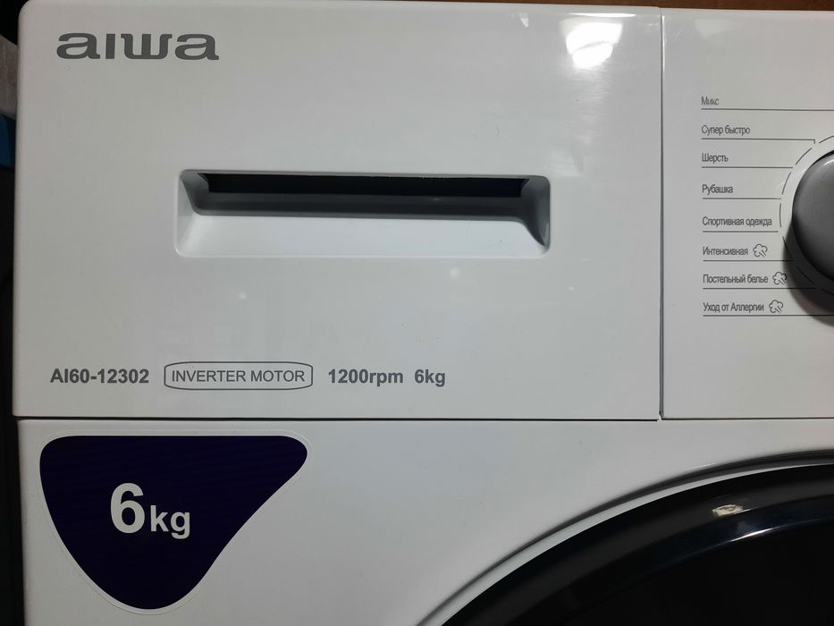 Стиральные машины AIWA 6kg invertor mator,japan brend